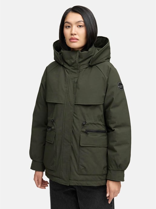 Marikoo Damen Winterjacke Shigaraa mit abnehmbarer Kapuze & Magnettaschen - Image 5