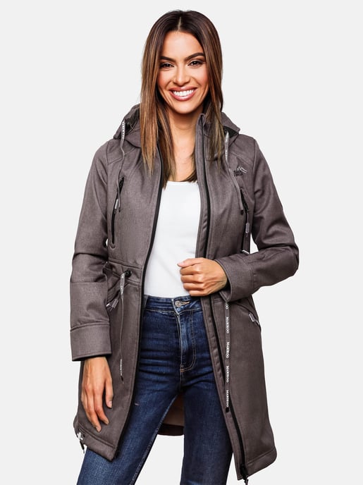 Marikoo Damen Softshelljacke – Racquellee mit Kapuze & Fleecefutter - Image 2