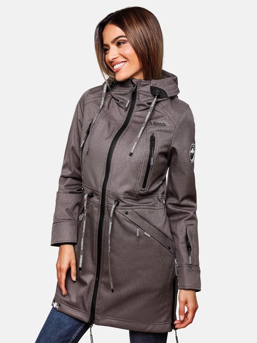 Marikoo Damen Softshelljacke – Racquellee mit Kapuze & Fleecefutter - Image 3
