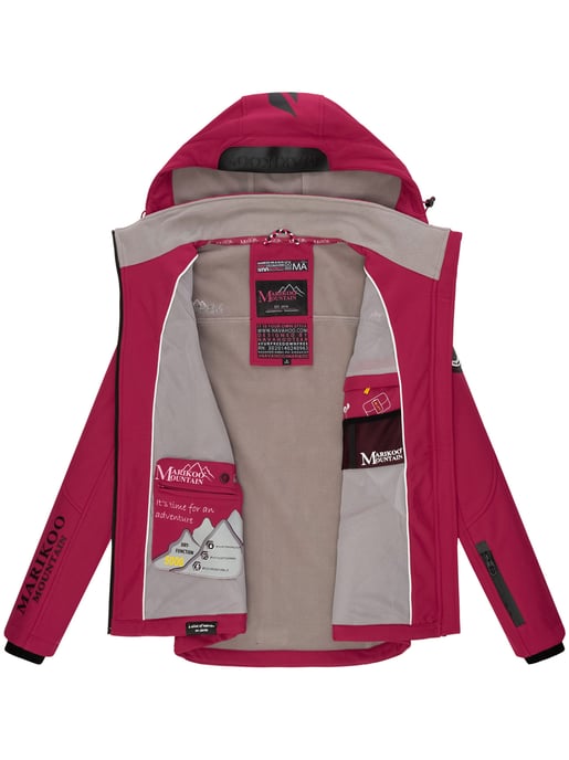 Marikoo Damen Softshelljacke – Mount-Cho-Oyu mit abnehmbarer Kapuze - Image 6