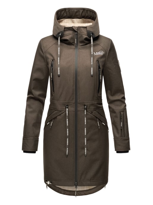 Marikoo Damen Softshelljacke – Racquellee mit Kapuze & Fleecefutter - Image 2