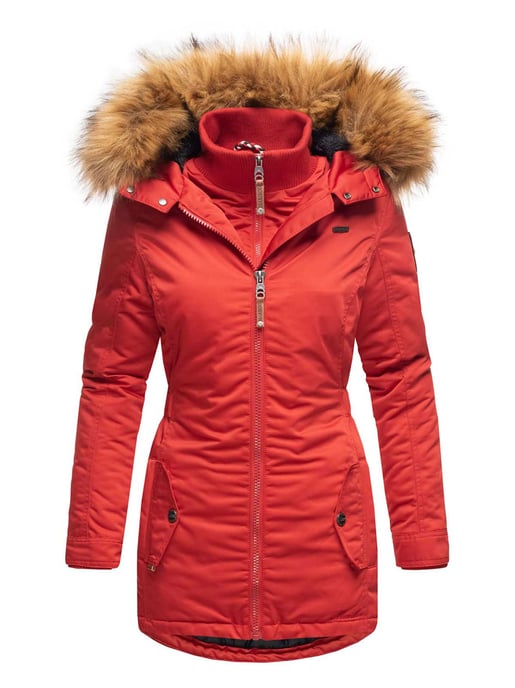 Marikoo Damen Winterjacke – Sanakoo, warm mit abnehmbarem Fellkragen - Image 2