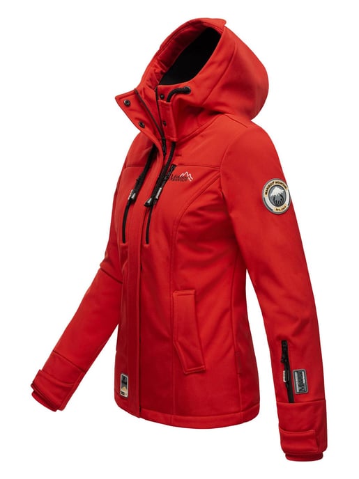 Marikoo Damen Softshelljacke – Kleine Zicke, warm mit Kapuze & Fleecefutter - Image 3