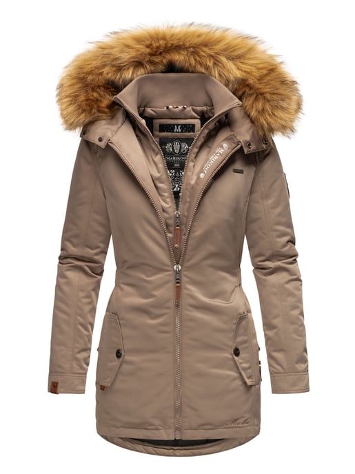 Marikoo Damen Winterjacke – Sanakoo, warm mit abnehmbarem Fellkragen - Image 1