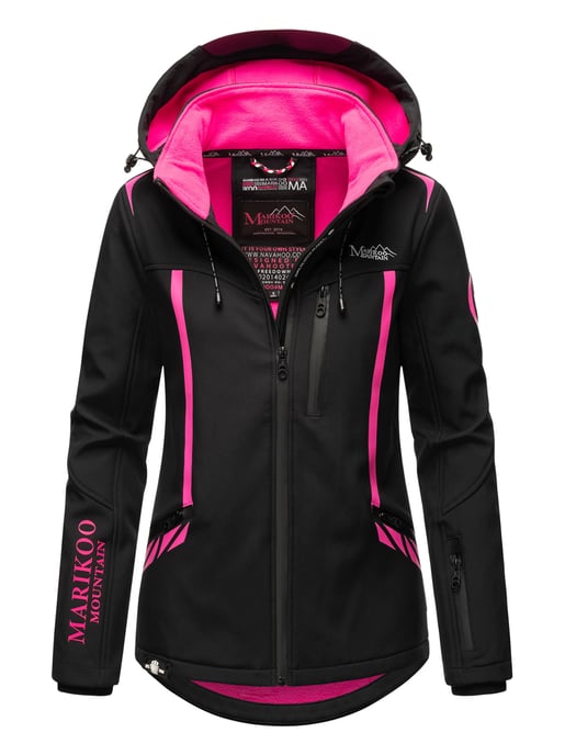 Marikoo Damen Softshelljacke – Mount-Cho-Oyu mit abnehmbarer Kapuze - Image 1