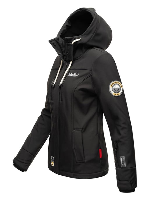 Marikoo Damen Softshelljacke – Kleine Zicke, warm mit Kapuze & Fleecefutter - Image 3