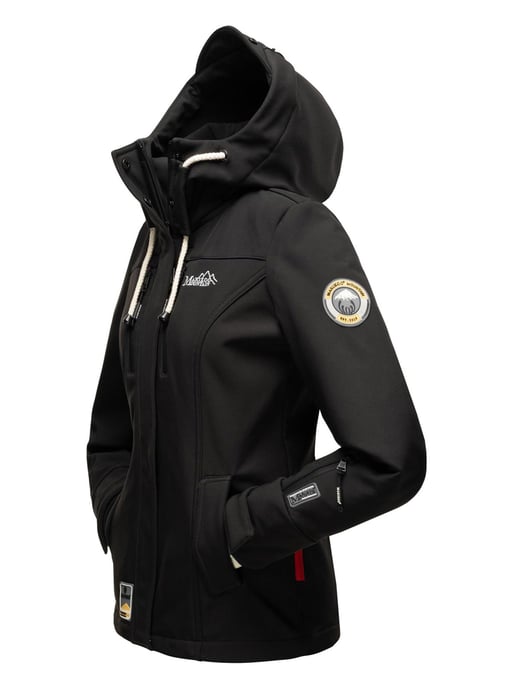 Marikoo Damen Softshelljacke – Kleine Zicke, warm mit Kapuze & Fleecefutter - Image 5
