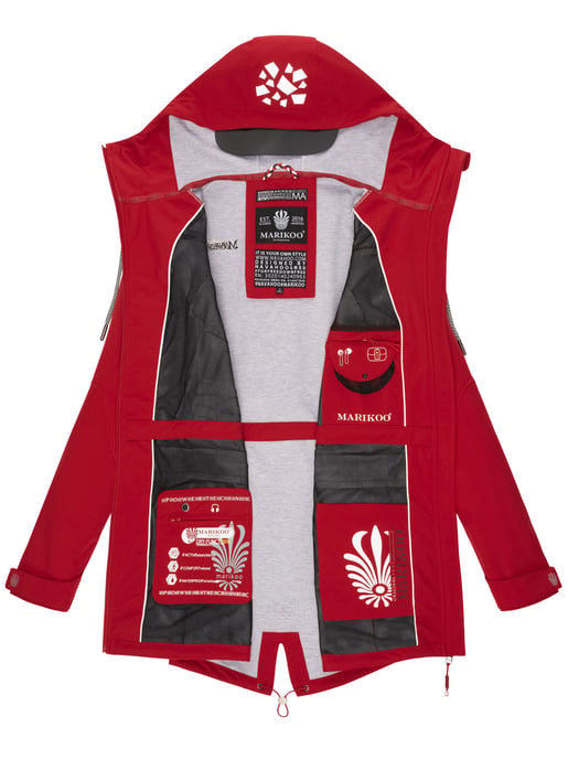 Marikoo Damen Softshelljacke – Ulissaa mit Kapuze & Reflektoren - Image 6