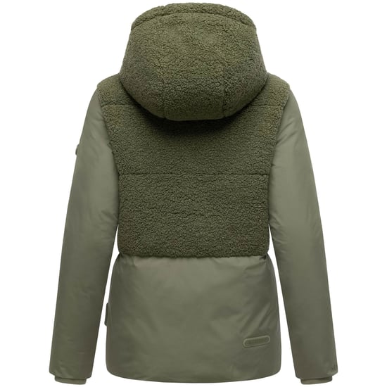 Marikoo Damen Winterjacke Sheeta mit Teddyfleece & Kapuze - Image 3
