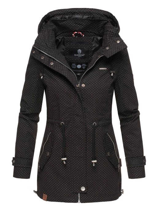 Marikoo leichte Damen Übergangsjacke mit abnehmbarer Kapuze - Image 1