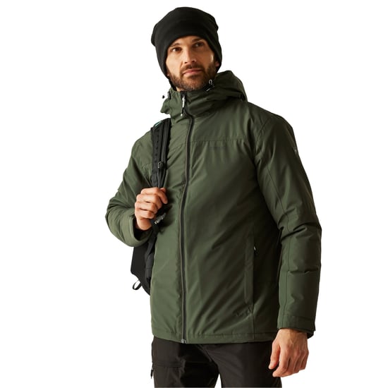 Regatta Herren Thornridge Isolierte Wasserdichte Jacke (Dunkelkhaki) - Image 5
