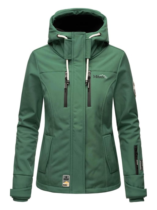 Marikoo Damen Softshelljacke – Kleine Zicke, warm mit Kapuze & Fleecefutter - Image 2