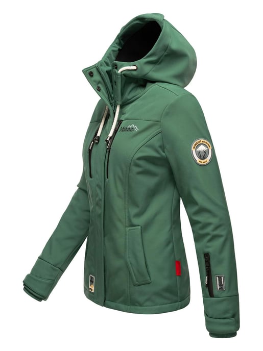 Marikoo Damen Softshelljacke – Kleine Zicke, warm mit Kapuze & Fleecefutter - Image 3