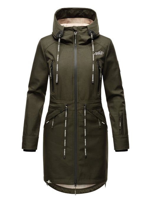 Marikoo Damen Softshelljacke – Racquellee mit Kapuze & Fleecefutter - Image 2