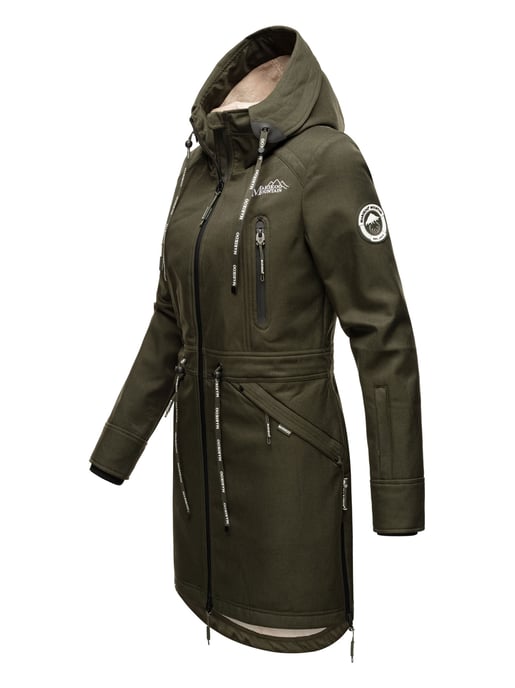 Marikoo Damen Softshelljacke – Racquellee mit Kapuze & Fleecefutter - Image 3