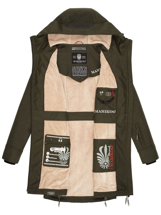 Marikoo Damen Softshelljacke – Racquellee mit Kapuze & Fleecefutter - Image 6