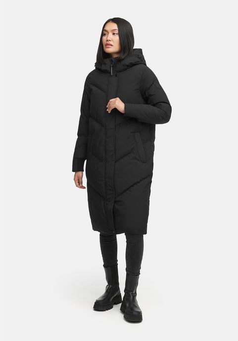 Marikoo Damen Steppmantel Teonaa mit Kapuze & sportlich-elegantem Look - Image 5