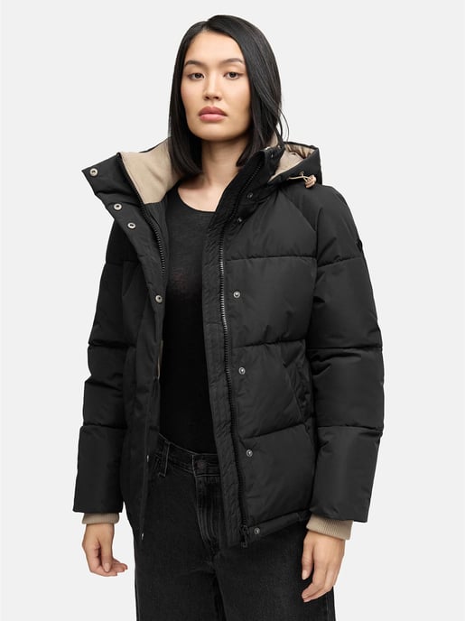 Marikoo Damen Steppjacke Omariaa mit Colorblocking & abnehmbarer Kapuze - Image 5