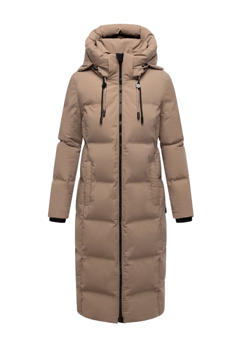 Marikoo Damen Winter Steppmantel Tikoraa mit abnehmbarer Kapuze - Image 2