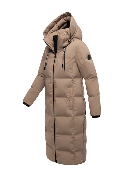 Marikoo Damen Winter Steppmantel Tikoraa mit abnehmbarer Kapuze - Image 3