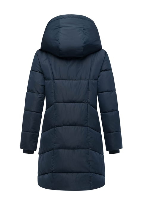 Marikoo Damen Steppmantel Virenaa mit Layer-Look & warmem Fleecefutter - Image 3