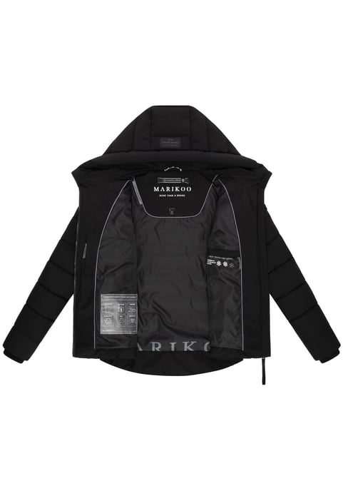 Marikoo Damen Steppjacke Tayenaa mit Kapuze & warmem Fleecefutter - Image 4