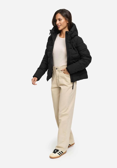 Marikoo Damen Steppjacke Tayenaa mit Kapuze & warmem Fleecefutter - Image 6