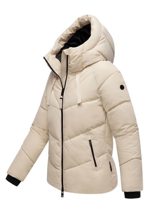 Marikoo Damen Wintersteppjacke Kwamee mit Kapuze & Zwei-Wege-Reißverschluss - Image 2