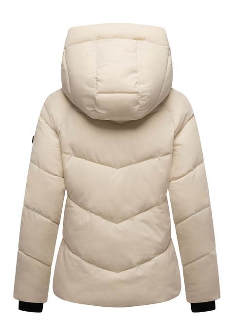 Marikoo Damen Wintersteppjacke Kwamee mit Kapuze & Zwei-Wege-Reißverschluss - Image 3