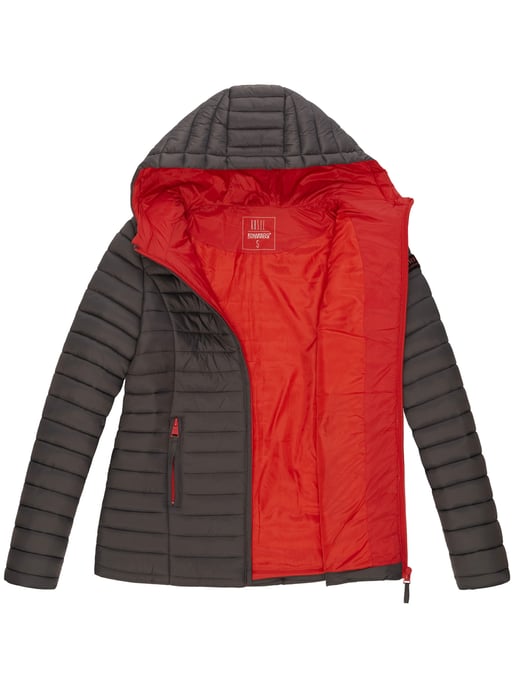 Marikoo Damen Steppjacke – Asraa, leicht mit Kapuze & Kontrastfutter - Image 6