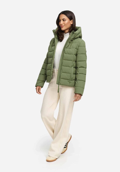 Marikoo Damen Steppjacke Tayenaa mit Kapuze & warmem Fleecefutter - Image 6