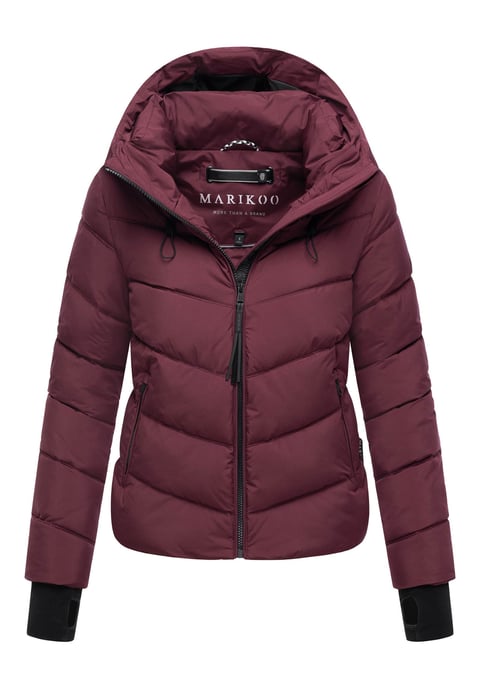 Marikoo Damen Steppjacke Yukanii mit Kapuze & femininer Passform - Image 1