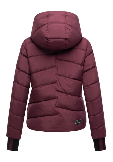 Marikoo Damen Steppjacke Yukanii mit Kapuze & femininer Passform - Image 3
