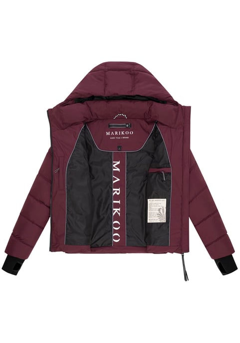 Marikoo Damen Steppjacke Yukanii mit Kapuze & femininer Passform - Image 4