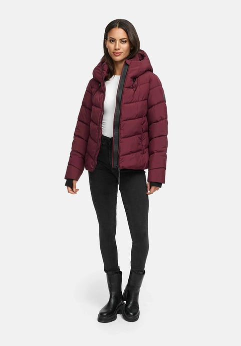Marikoo Damen Steppjacke Yukanii mit Kapuze & femininer Passform - Image 6