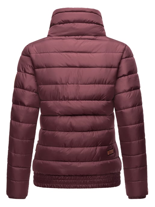 Marikoo Damen Steppjacke Poisen mit hohem Kragen & Teddyfleece-Taschen - Image 4