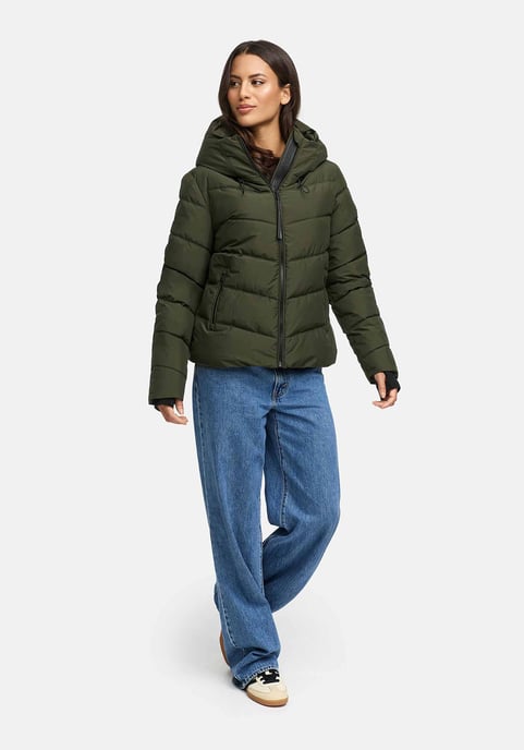 Marikoo Damen Steppjacke Yukanii mit Kapuze & femininer Passform - Image 5