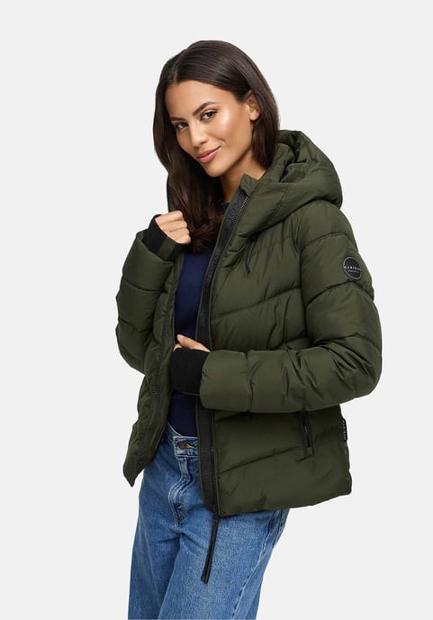 Marikoo Damen Steppjacke Yukanii mit Kapuze & femininer Passform - Image 6