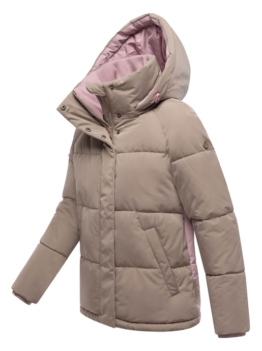 Marikoo Damen Steppjacke Omariaa mit Colorblocking & abnehmbarer Kapuze - Image 2