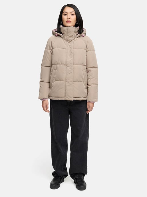 Marikoo Damen Steppjacke Omariaa mit Colorblocking & abnehmbarer Kapuze - Image 6