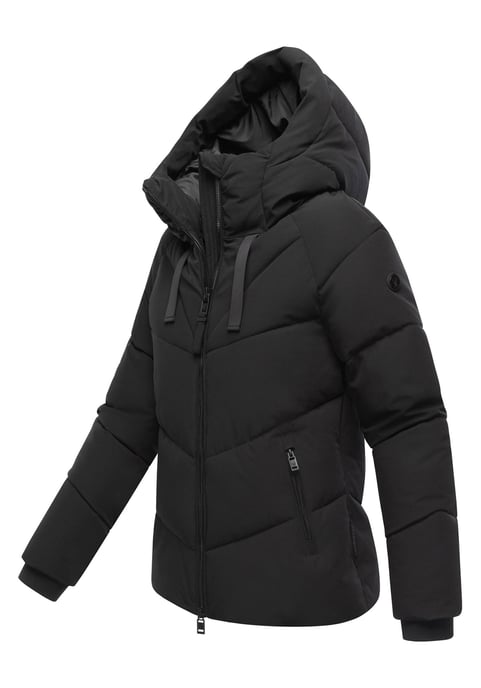 Marikoo Damen Wintersteppjacke Kwamee mit Kapuze & Zwei-Wege-Reißverschluss - Image 2
