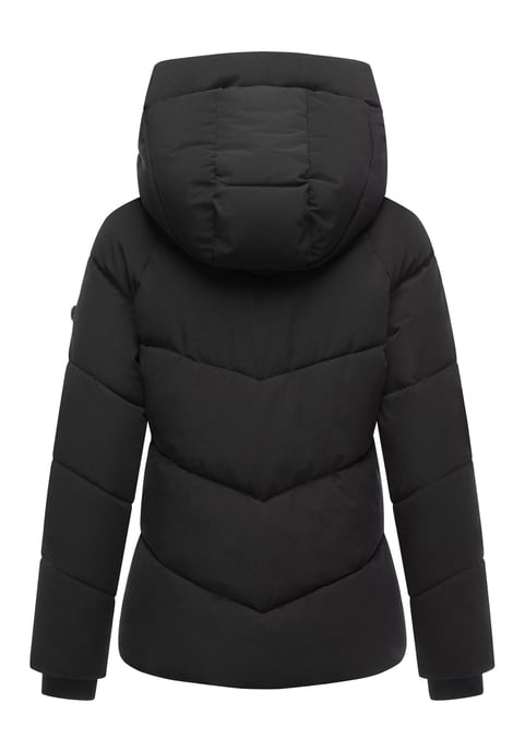 Marikoo Damen Wintersteppjacke Kwamee mit Kapuze & Zwei-Wege-Reißverschluss - Image 3