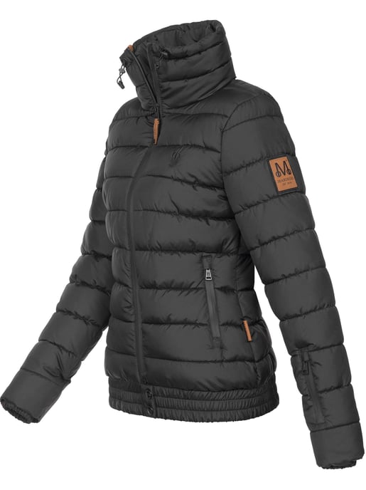 Marikoo Damen Steppjacke Poisen mit hohem Kragen & Teddyfleece-Taschen - Image 2