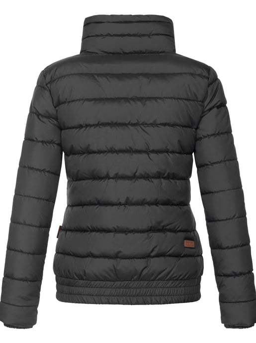 Marikoo Damen Steppjacke Poisen mit hohem Kragen & Teddyfleece-Taschen - Image 3