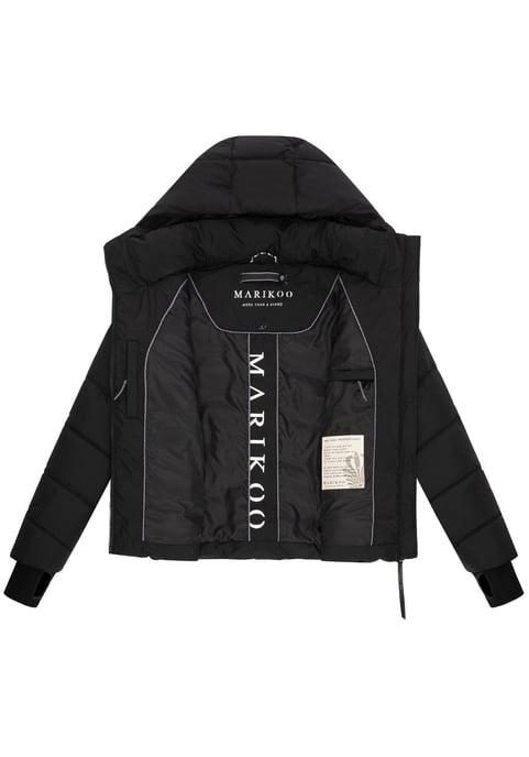 Marikoo Damen Steppjacke Yukanii mit Kapuze & femininer Passform - Image 4