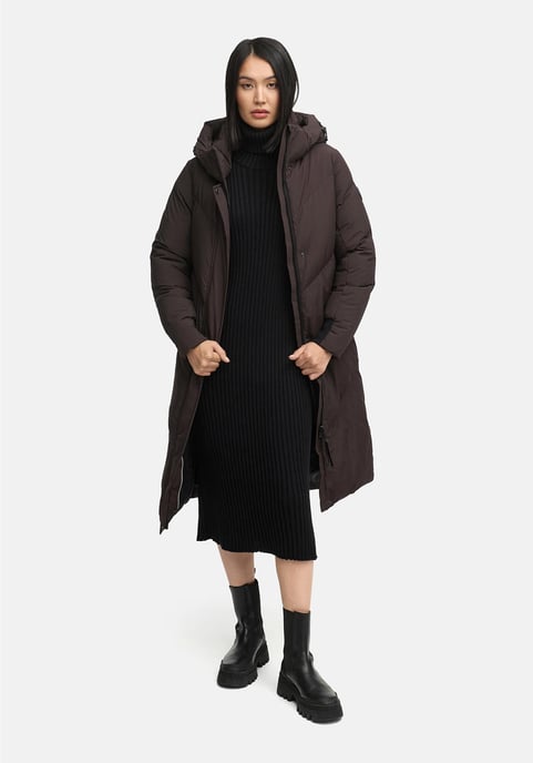 Marikoo Damen Steppmantel Teonaa mit Kapuze & sportlich-elegantem Look - Image 6