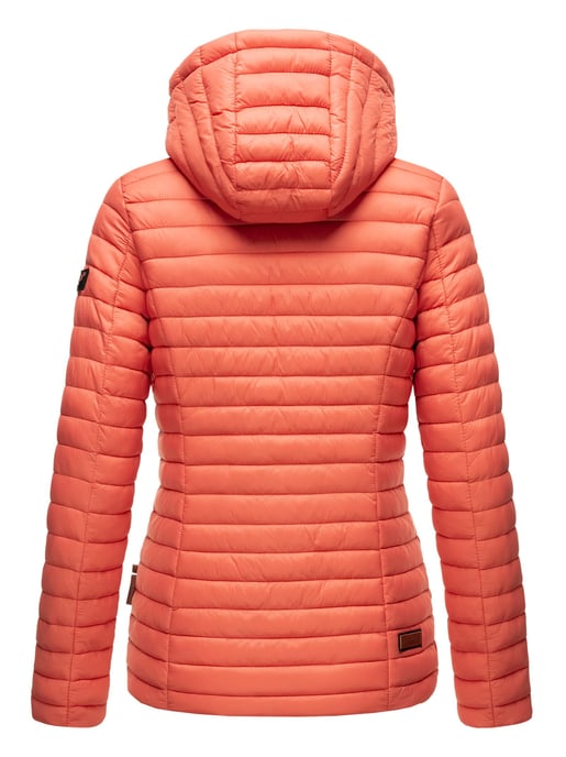 Marikoo Damen Steppjacke – Asraa, leicht mit Kapuze & Kontrastfutter - Image 4