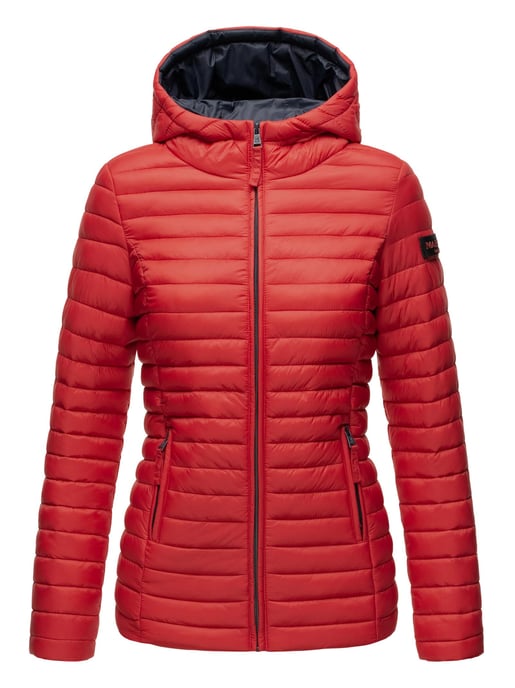 Marikoo Damen Steppjacke – Asraa, leicht mit Kapuze & Kontrastfutter - Image 2
