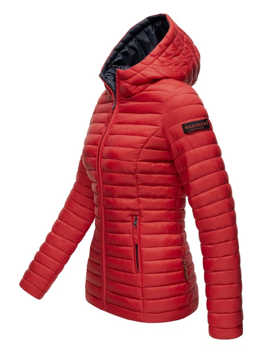 Marikoo Damen Steppjacke – Asraa, leicht mit Kapuze & Kontrastfutter - Image 3