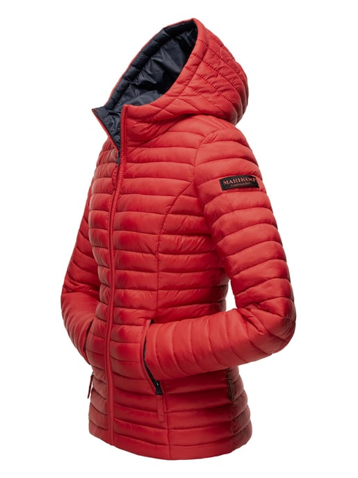 Marikoo Damen Steppjacke – Asraa, leicht mit Kapuze & Kontrastfutter - Image 6